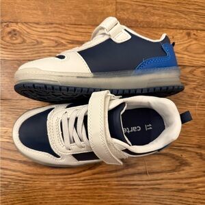 Carter's Kids Blue and White Velcro Sneakers